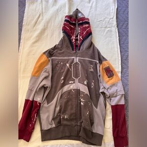 BOBA FETT Star Wars x Marc Ecko Sweatshirt Full Zip Hoodie Jacket Men's XL